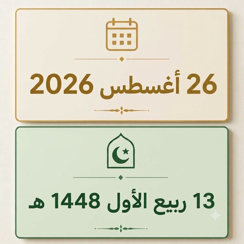 13 ربيع الأول 1448