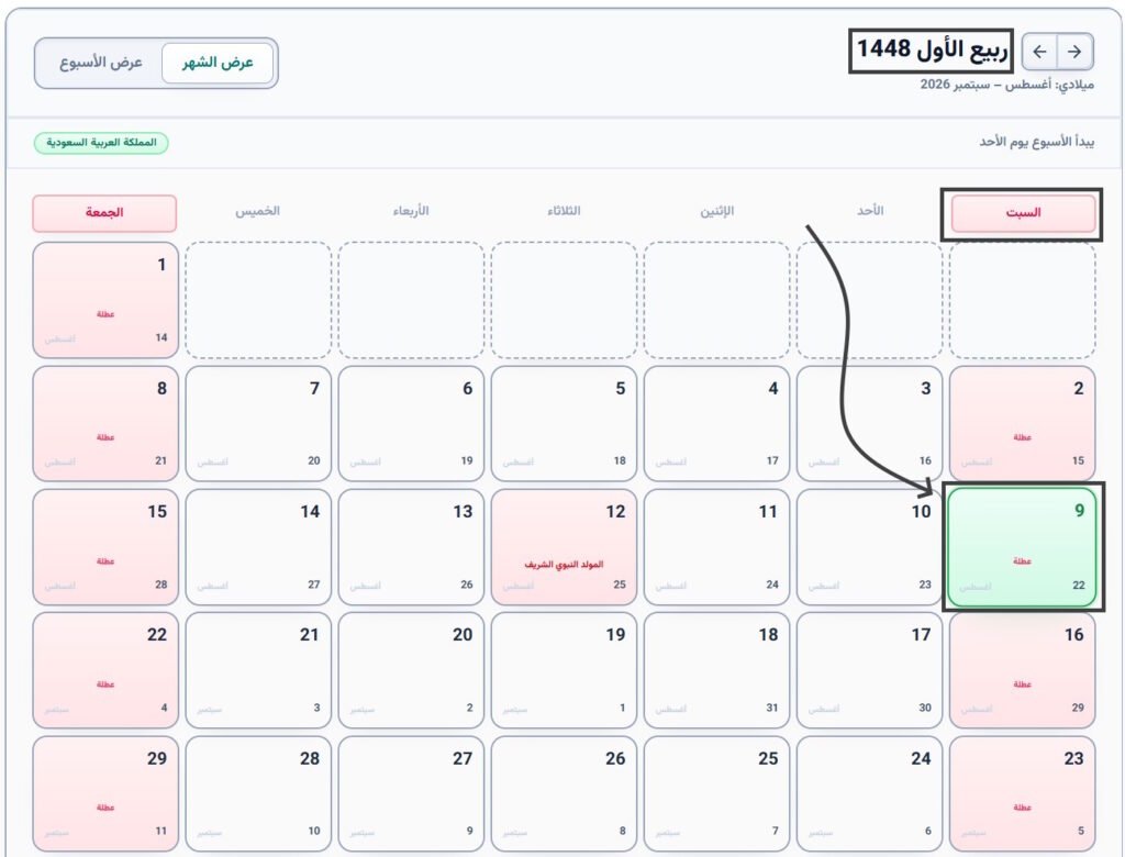 22 أغسطس 2026 كم يوافق هجري